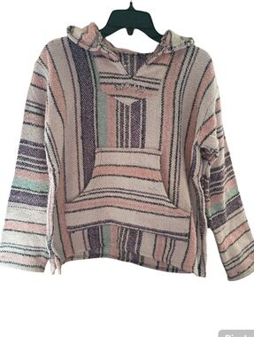 Iguana Jack Ron Jon Baja Hoodie - Drug Rug - Pastel Pink/Purple/Blue